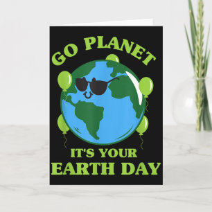 Ga naar Planeet Het is jouw Aardedag Grappige Cute Kaart