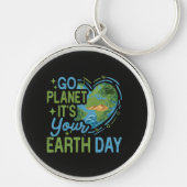 Ga naar Planeet Het is jouw Aardedag Sleutelhanger (Voorkant)