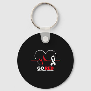 Ga naar Red For Women American Chd Hartziekte Maan Sleutelhanger