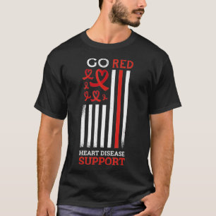 Ga naar Red Heart Disease ter ondersteuning van ha T-shirt