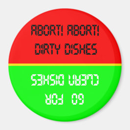 Ga naar Schone/Afgebroken Rood/Groene Dishwasmachi Magneet