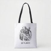 Ga naar St. Joseph Baby Jesus Religious Tote Bag (Voorkant)
