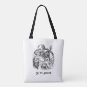 Ga naar St. Joseph Baby Jesus Religious Tote Bag (Achterkant)