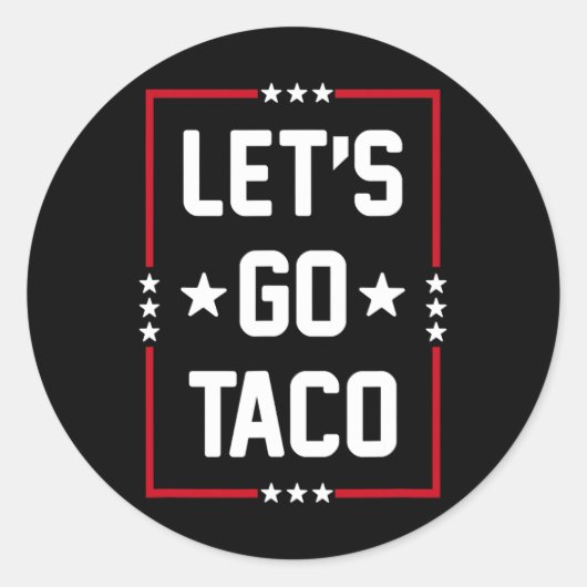 Ga naar Taco4 Ronde Sticker (Voorkant)
