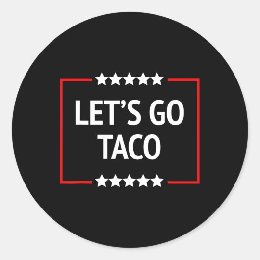 Ga naar Taco 11 Ronde Sticker (Voorkant)