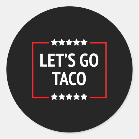 Ga naar Taco 13 Ronde Sticker (Voorkant)