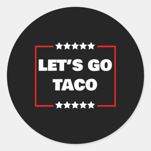 Ga naar Taco 17 Ronde Sticker (Voorkant)