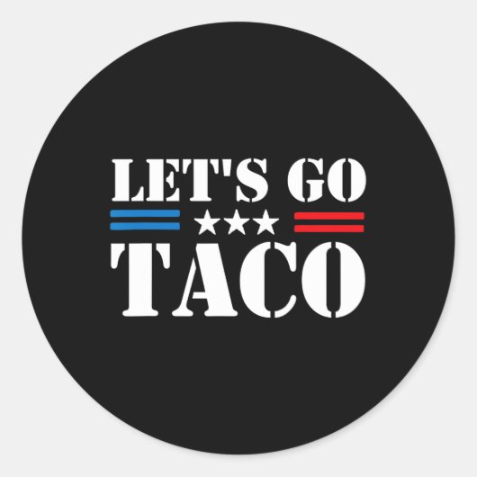 Ga naar Taco 25 Ronde Sticker (Voorkant)
