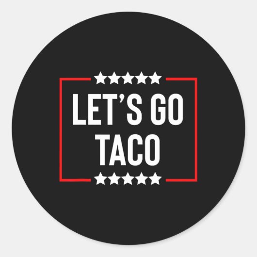 Ga naar Taco 26 Ronde Sticker (Voorkant)