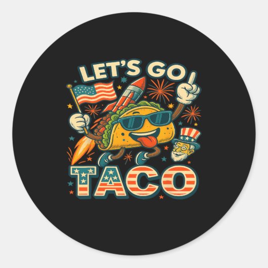 Ga naar Taco 42 Ronde Sticker (Voorkant)