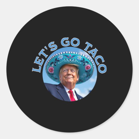 Ga naar Taco 9 Ronde Sticker (Voorkant)