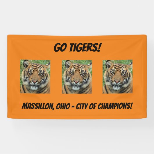 Ga naar Tigers! Spandoek (Horizontaal)