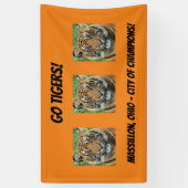 Ga naar Tigers! Spandoek (Verticaal)