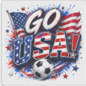 Ga naar USA | Amerikaans Sticker (Voorkant)