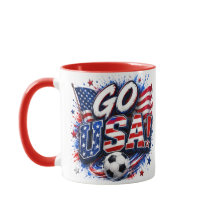 Ga naar USA Patriotische Voetbal Fan Mok | Amerika