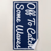 Ga naar Vang een handdoek met Waves Beach (Voorkant)