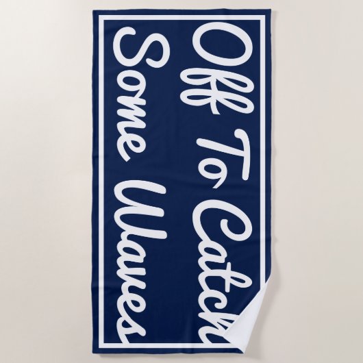 Ga naar Vang een handdoek met Waves Beach (Voorkant)