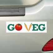 Ga naar Veg Bumpersticker (Op auto)