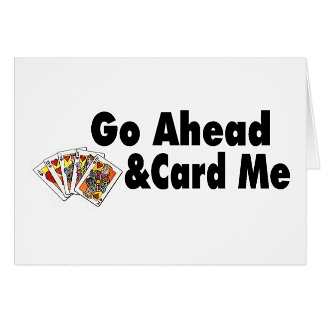 Ga naar voren en kaart me (Voorkant Horizontaal)