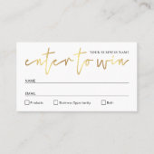 Ga naar Win White & Gold Event Raffle Ticket (Voorkant)