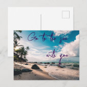 Ga naar zee  briefkaart (Voorkant / Achterkant)