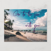 Ga naar zee  briefkaart (Voorkant)