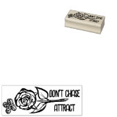 Ga niet achterna om vlinderse rozen kunst aan te t rubberstempel (Gestempeld)