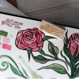 Ga niet achterna om vlinderse rozen kunst aan te t rubberstempel
