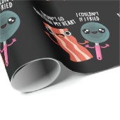 Ga niet Bacon Mijn Hart Grappig Koken Pun Donker B Cadeaupapier (Rol Hoek)