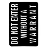 Ga niet binnen zonder een bevelteken magneet (Verticaal)