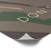 Ga Niet Bungeejumpen Reisposter Poster (Hoek)