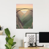 Ga Niet Bungeejumpen Reisposter Poster (Thuiskantoor)