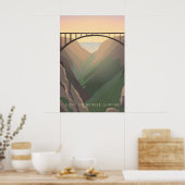 Ga Niet Bungeejumpen Reisposter Poster (Keuken)