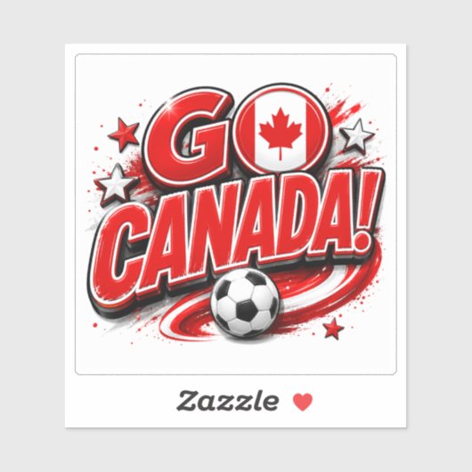  GA NIET CANADA Patriottische Voetbalfan | Canadee Sticker (Vel)