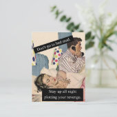 Ga niet Gek naar bed Briefkaart (Staand voorkant)