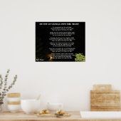 GA NIET GENTLE IN DE NACHT POSTER (Keuken)