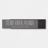 "GA NIET IN, GELIEVE TE GAAN!" Teken Deurbordje (Voorkant)