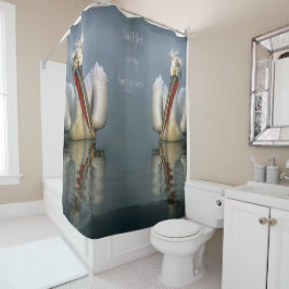 Ga niet in m'n gelukkige plaats. Shower Curtain Douchegordijn