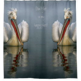 Ga niet in m'n gelukkige plaats. Shower Curtain Douchegordijn