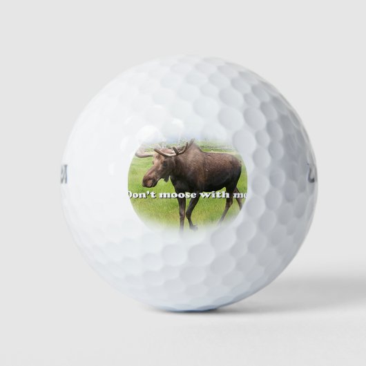 Ga niet met me mee! (ovaal) golfballen (Voorkant)