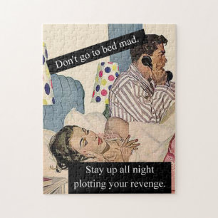 Ga niet naar bed en blijf op zoek naar wraak legpuzzel