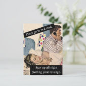 Ga niet naar Bed Mad Funny  Briefkaart (Staand voorkant)