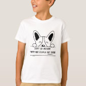 Ga niet naar buiten. Er zijn mensen daarbuiten T-shirt (Voorkant)