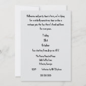 Ga niet naar de Bossen Kaart (Achterkant)