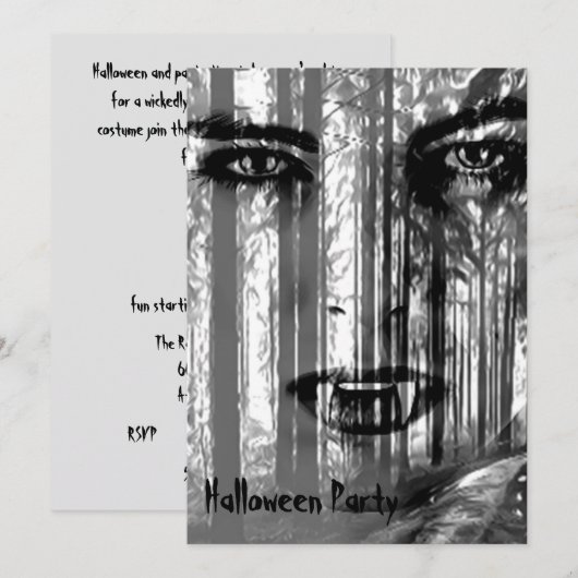 Ga niet naar de Bossen Kaart (Voorkant / Achterkant)