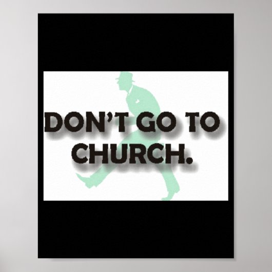 Ga niet naar de kerk poster (Voorkant)