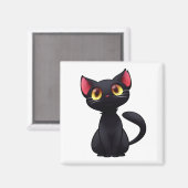 Ga niet naar huis zonder zwarte kat magneet (Voorkant / Achterkant)