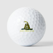 Ga niet op me af Gadsden Flag 2e Amendement Golfballen (Voorkant)