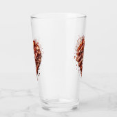 Ga niet op mijn hart, grappig glas (Rechts)