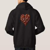 Ga niet op mijn hart, grappig hoodie (Achterkant)